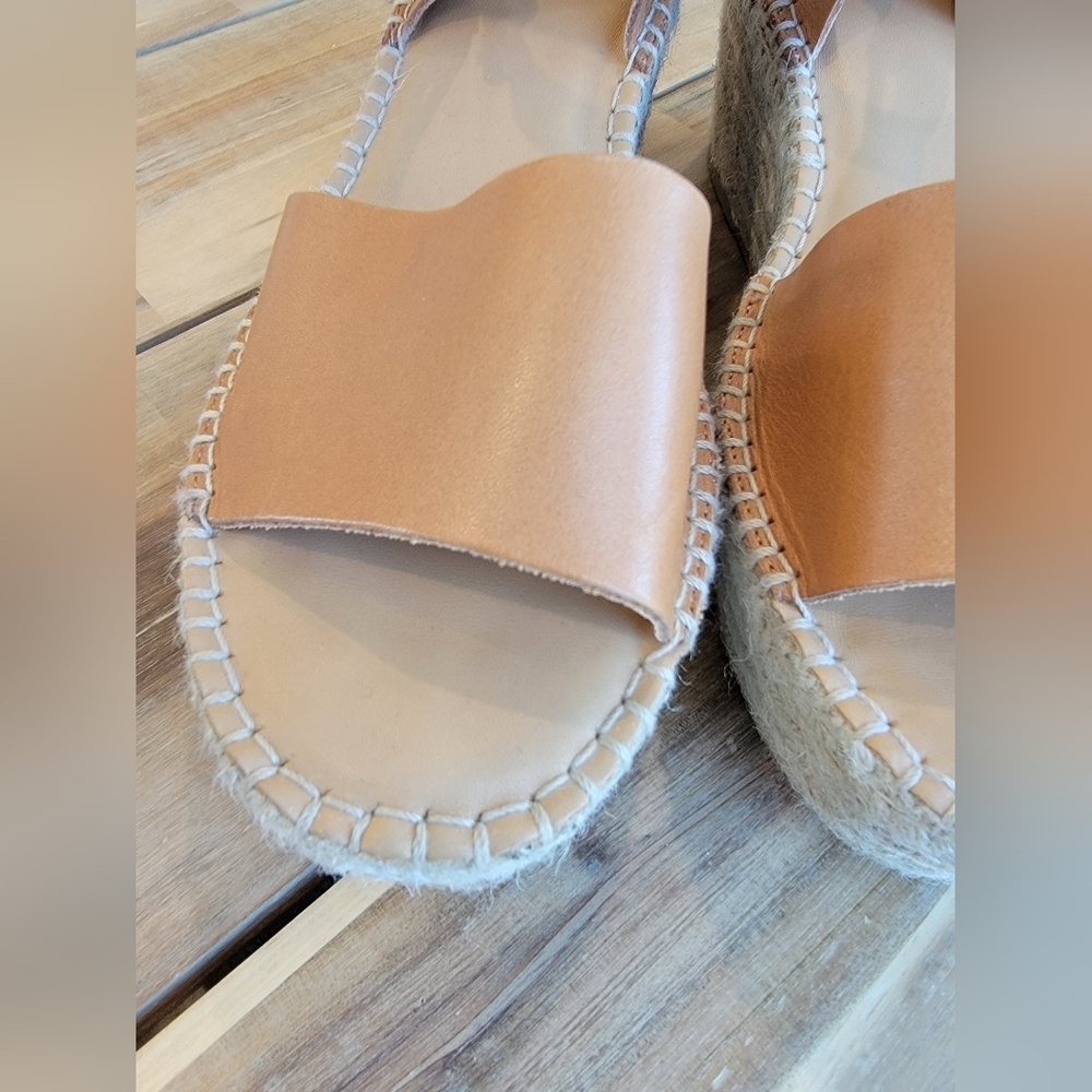 Camel Tan Leather Soludos Sandals - Picture 3 of 15